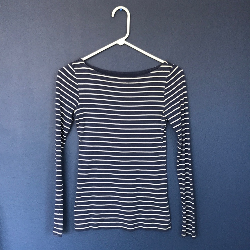 Women’s XS striped navy and white